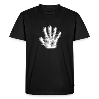 Creepy Kids Halloween fantômes brume main - T-shirt Premium bio Homme - noir - Devant - Nico (187cm)