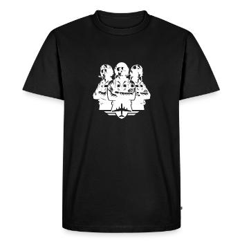 Proud pilots in flight suits - Men's Premium Organic T-Shirt - black - Front - Nico (187cm)
