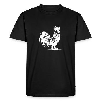 Pedigree élégant avec un grand peigne - T-shirt Premium bio Homme - noir - Devant - Nico (187cm)