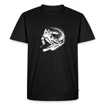 Extreme powder snow and action on the slopes - Men's Premium Organic T-Shirt - black - Front - Nico (187cm)