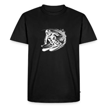 Compétition de ski Rivalité et sportif - T-shirt Premium bio Homme - noir - Devant - Nico (187cm)