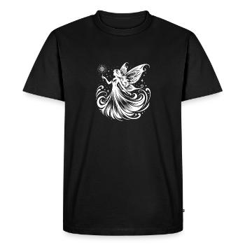 Silhouettes imaginatives Ailes et fée scintillante - T-shirt Premium bio Homme - noir - Devant - Nico (187cm)