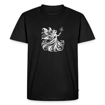 Fée de conte de fées avec des détails enchanteurs - T-shirt Premium bio Homme - noir - Devant - Nico (187cm)