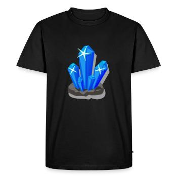 cristal - T-shirt Premium bio Homme - noir - Devant - Nico (187cm)