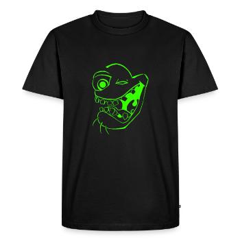 Freaky Emoji - T-shirt Premium bio Homme - noir - Devant - Nico (187cm)
