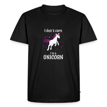 Unicorn Magic Licorne - T-shirt Premium bio Homme - noir - Devant - Nico (187cm)