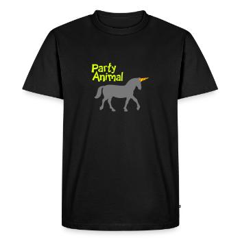 Animal de célébration - T-shirt Premium bio Homme - noir - Devant - Nico (187cm)