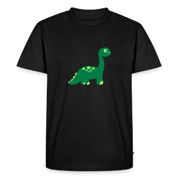 Dinosaure - T-shirt Premium bio Homme - noir - Devant - Nico (187cm)