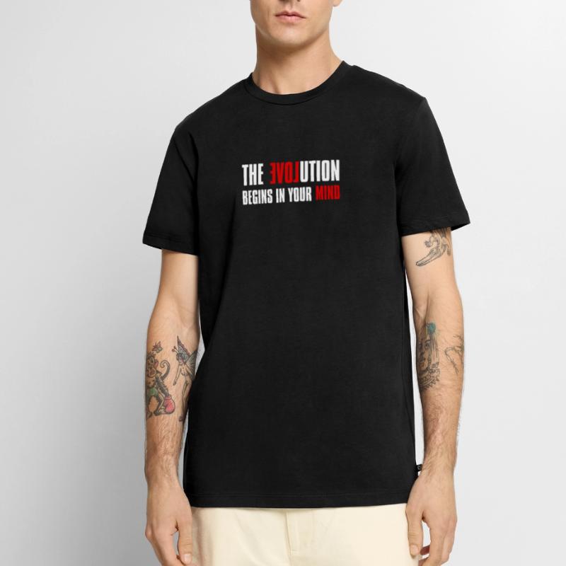 EVOLUTION Männer Premium Bio T-Shirt