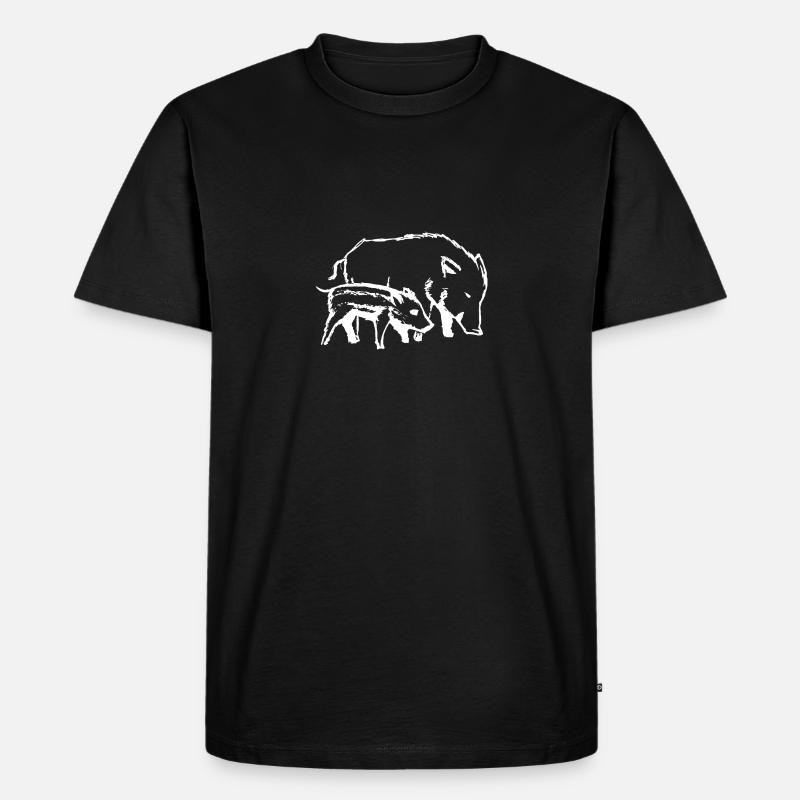 Schweine - Männer Premium Bio T-Shirt - Schwarz
