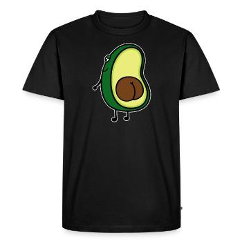 avocat - T-shirt Premium bio Homme - noir - Devant - Nico (187cm)