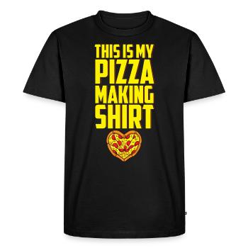 This is my Pizza Making Shirt Pizza Baker - Men's Premium Organic T-Shirt - black - Front - Nico (187cm)