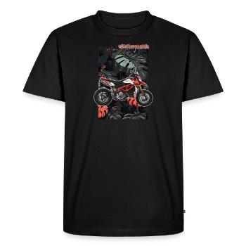 Superbike // Illustration - T-shirt Premium bio Homme - noir - Devant - Nico (187cm)