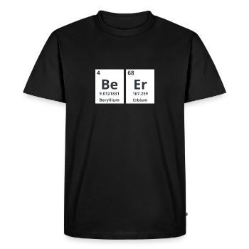 Bière chimique - T-shirt Premium bio Homme - noir - Devant - Nico (187cm)