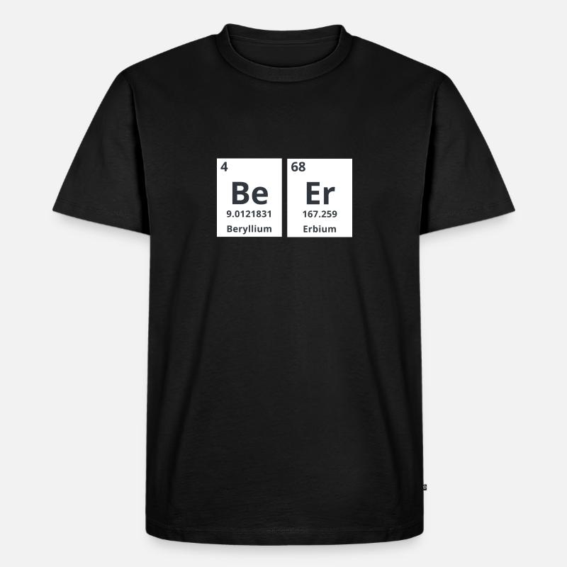 Bier chemisch - Männer Premium Bio T-Shirt - Schwarz