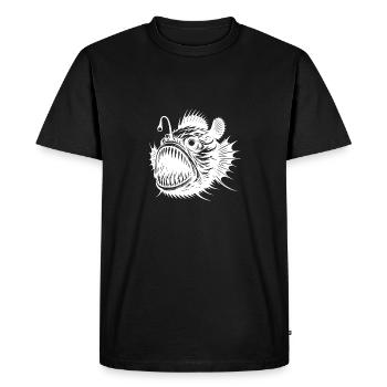 Creepy frogfish from the deep sea - Men's Premium Organic T-Shirt - black - Front - Nico (187cm)