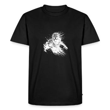 Wild Zombie Halloween Monstre Fantôme - T-shirt Premium bio Homme - noir - Devant - Nico (187cm)