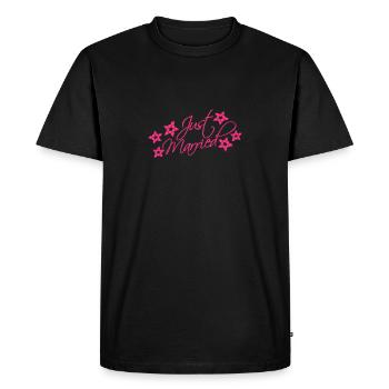 Just Married - T-shirt Premium bio Homme - noir - Devant - Nico (187cm)