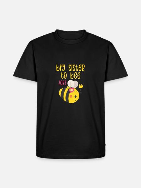 Big Sister To Bee 2023 - Men's Premium Organic T-Shirt - black