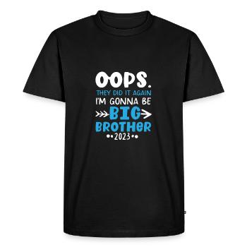 Ops Ils l’ont fait à nouveau Big Brother 2023 - T-shirt Premium bio Homme - noir - Devant - Nico (187cm)