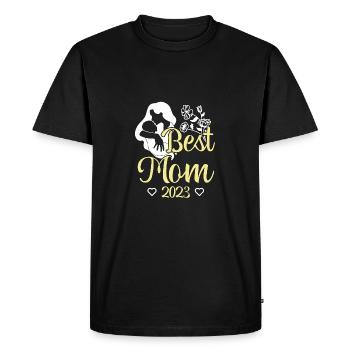 Mommy To Be 2023 - Men's Premium Organic T-Shirt - black - Front - Nico (187cm)