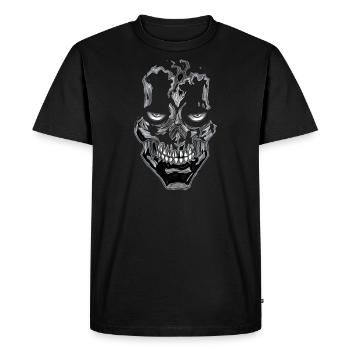 Nouveau Bad Skull Le Crâne Spécial - T-shirt Premium bio Homme - noir - Devant - Nico (187cm)