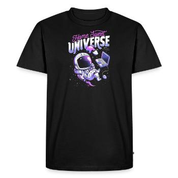 Home Sweet Universe - T-shirt Premium bio Homme - noir - Devant - Nico (187cm)