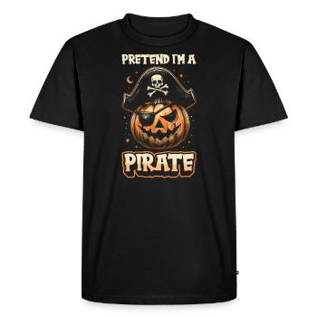 Halloween Pirate Dire Tenue Costume Drôle - T-shirt Premium bio Homme - noir - Devant - Nico (187cm)