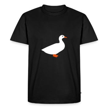 ★ couleurs de conception modifiables ★ canard domestique - T-shirt Premium bio Homme - noir - Devant - Nico (187cm)