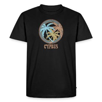 Chypre - T-shirt Premium bio Homme - noir - Devant - Nico (187cm)