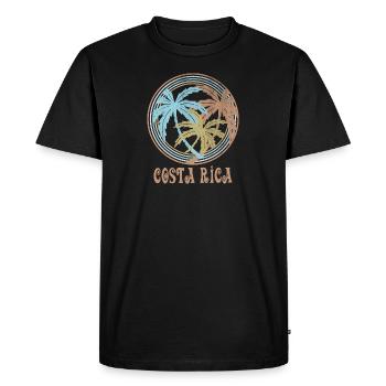 Costa Rica - T-shirt Premium bio Homme - noir - Devant - Nico (187cm)
