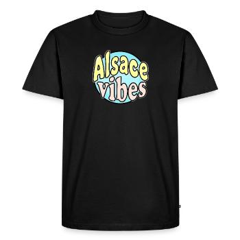 Alsace Vibes - T-shirt Premium bio Homme - noir - Devant - Nico (187cm)
