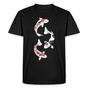 3 kois - T-shirt Premium bio Homme - noir - Devant - Nico (187cm)