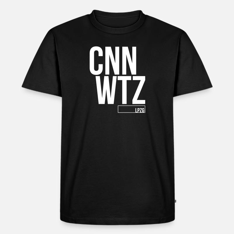 LEIPZIG CONNEWITZ - Männer Premium Bio T-Shirt - Schwarz