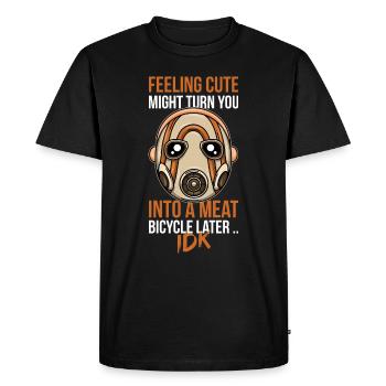 Feeling Cute Borderlands Psycho Mask Gift - Men's Premium Organic T-Shirt - black - Front - Nico (187cm)