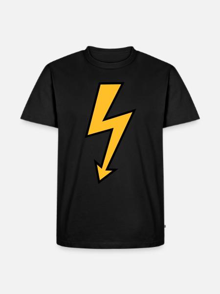 Elektriker - Männer Premium Bio T-Shirt - Schwarz