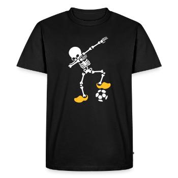 Dab dabbing squelette Pays-Bas Orange Championnat d’Europe de football - T-shirt Premium bio Homme - noir - Devant - Nico (187cm)