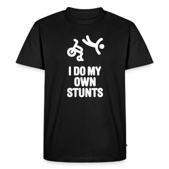 Wheelchair Racing Wheelchair I do my own stunts - Men's Premium Organic T-Shirt - black - Front - Nico (187cm)