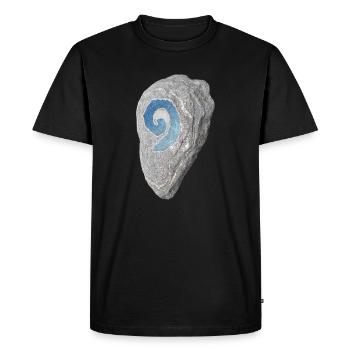 Pierre de foyer - T-shirt Premium bio Homme - noir - Devant - Nico (187cm)