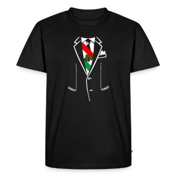 Président du Mexique - T-shirt Premium bio Homme - noir - Devant - Nico (187cm)