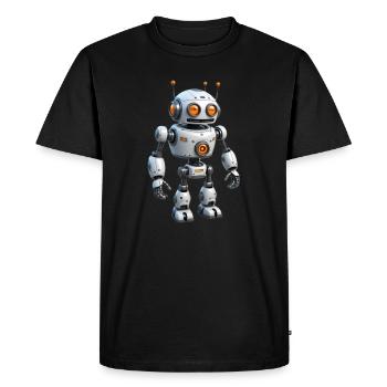 Robot de dessin animé - T-shirt Premium bio Homme - noir - Devant - Nico (187cm)