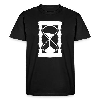 Sablier - T-shirt Premium bio Homme - noir - Devant - Nico (187cm)