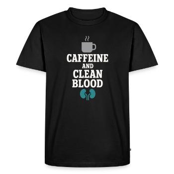 Dialyse, infirmière, technicien, soins rénaux, néphrologie - T-shirt Premium bio Homme - noir - Devant - Nico (187cm)