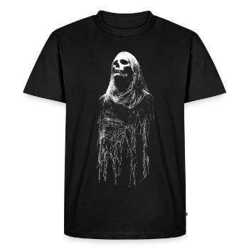 Veil spirit in haunted garb - Men's Premium Organic T-Shirt - black - Front - Nico (187cm)