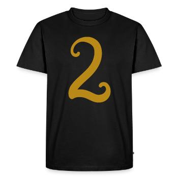 2 - T-shirt Premium bio Homme - noir - Devant - Nico (187cm)
