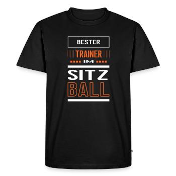 Best Sitting Ball Trainer Sitting Ball Trainer Training - Men's Premium Organic T-Shirt - black - Front - Nico (187cm)