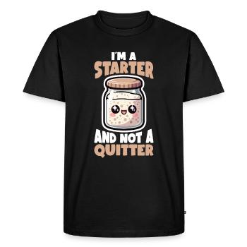 Sourdough Bread Bread Baking Sourdough Starter - Men's Premium Organic T-Shirt - black - Front - Nico (187cm)