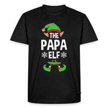 Group Matching Family Christmas Gift Elf - Men's Premium Organic T-Shirt - black - Front - Nico (187cm)
