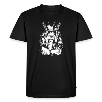 Terrier Tibétain Couronne Chiens Chiens Wilsigns - T-shirt Premium bio Homme - noir - Devant - Nico (187cm)