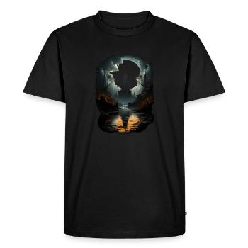 Gothic - Men's Premium Organic T-Shirt - black - Front - Nico (187cm)